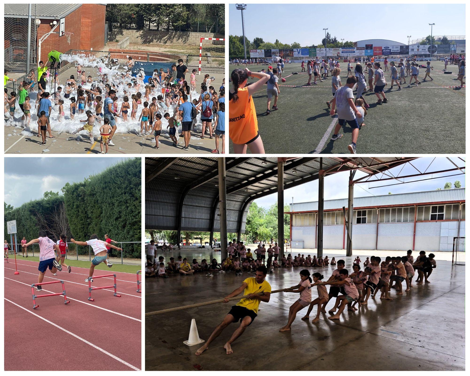 imatges d'infants fent esports