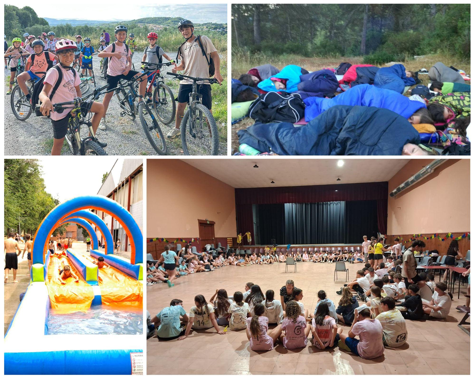 joves realitzant diferents activitats