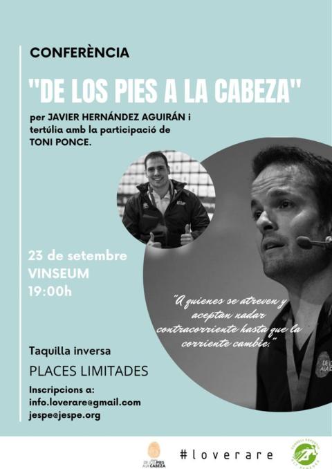 CONFÈRENCIA "DE LOS PIES A LA CABEZA "
