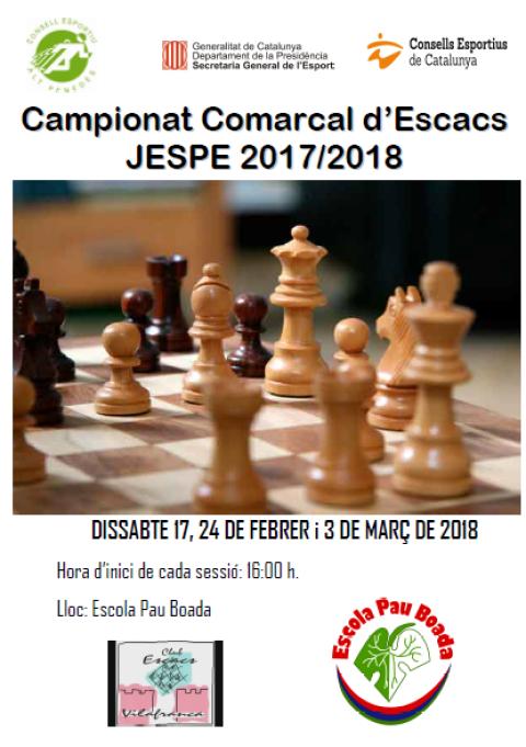 JORNADES D'ESCACS D'AQUEST CURS