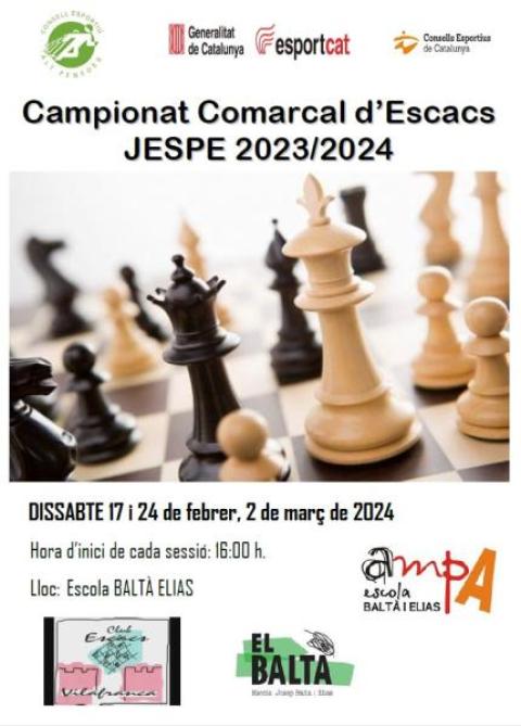 AQUEST DISSABTE  FINAL COMPETICIÓ ESCACS 2023-24