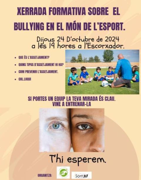 XERRADA FORMATIVA SOBRE EL BULLYING EN EL MÓN DE L'ESPORT