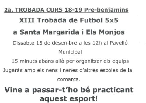 2a TROBADA PRE-BENJAMINA D'ENGUANY