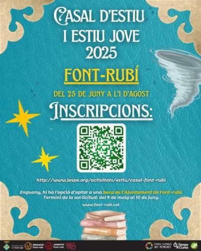 CARTELL INCRIPCIONS OBERTES FONT-RUBÍ