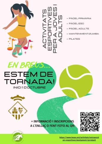 cartell activitats esportives torrelavit 25-26