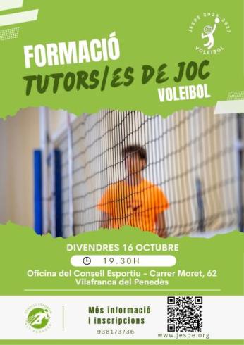 CARTELL FORMACIÓ TUTORS DE JOC VOLEIBOL
