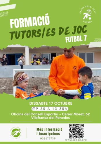 CARTELL FORMACIÓ TUTORS DE JOC