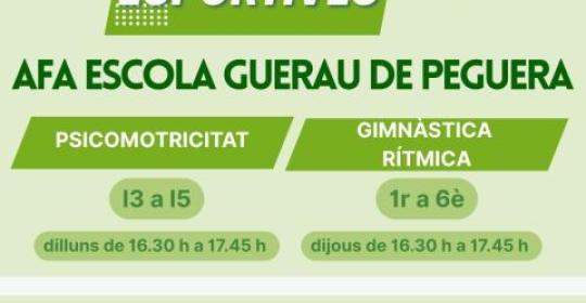 Extraescolars - AFA Escola Guerau de Peguera de Torrelles de Foix